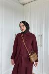 Gönül Pantolon Takım Bordo  BORDO