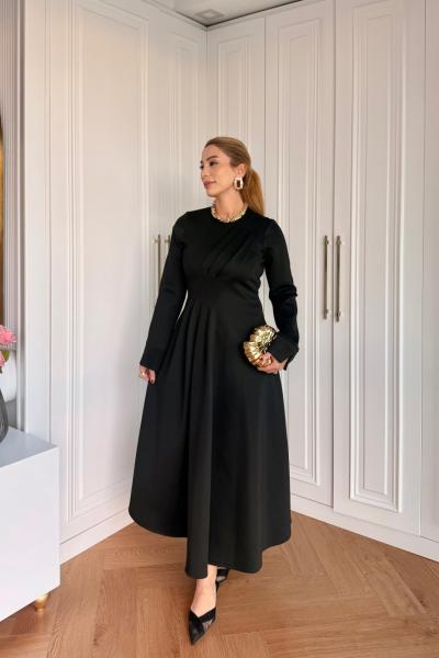 Gülbin Elbise Siyah Siyah