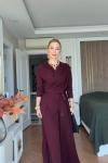 Gülcan Pantolonlu Takım Bordo BORDO