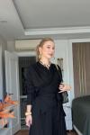 Gülcan Pantolonlu Takım Siyah Siyah