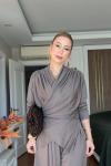 Gülcan Pantolonlu Takım Vizon Vizon