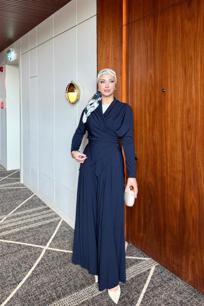 Gülcan Pantolonlu Takım Lacivert Lacivert