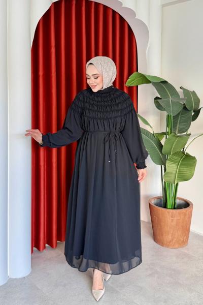 Gülin Elbise Siyah  Siyah