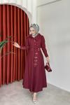 Gülizar Takım Bordo   Bordo