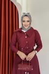 Gülizar Takım Bordo   Bordo