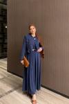 Gülsüm Elbise Takım Lacivert Lacivert