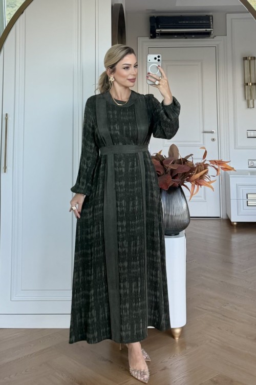 Gülümser Elbise Haki HAKİ
