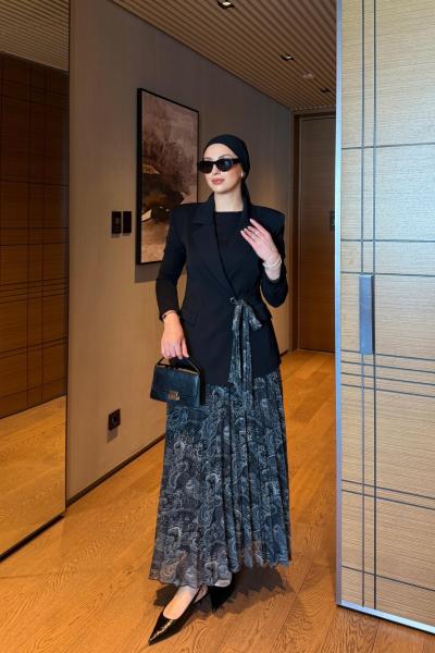 Hadise Etek Takım Siyah SİYAH