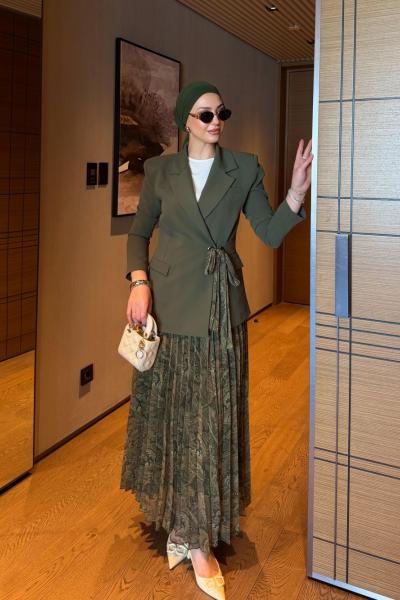 Hadise Etek Takım Haki Haki