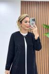 Hale 3 lü Pantolonlu Takım Siyah  Siyah