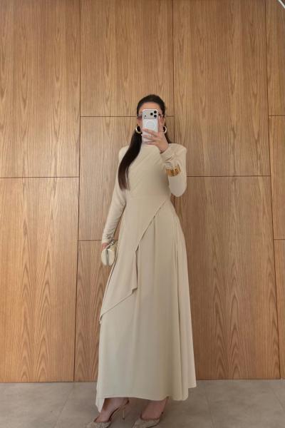 Hande Elbise Krem Krem