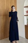 Hande Elbise Lacivert Lacivert