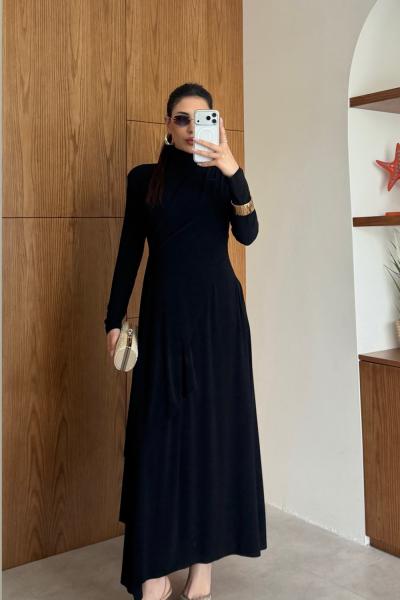 Hande Elbise Siyah Siyah