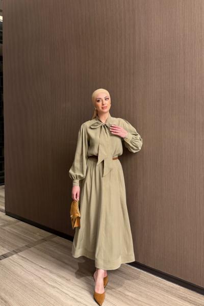 Hasibe Etekli Takım Haki Haki