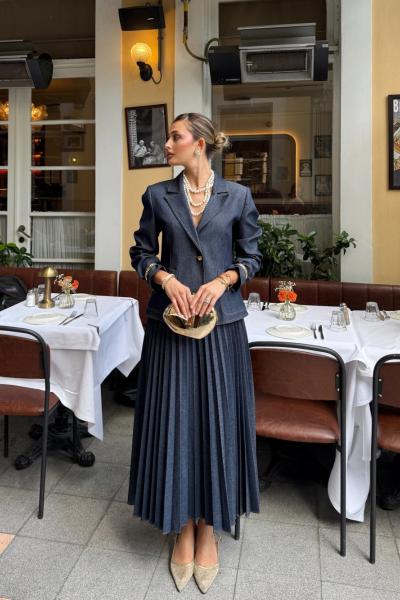 Hatice Etekli Takım Lacivert Lacivert