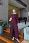 Hera Pantolon Takım Bordo  BORDO