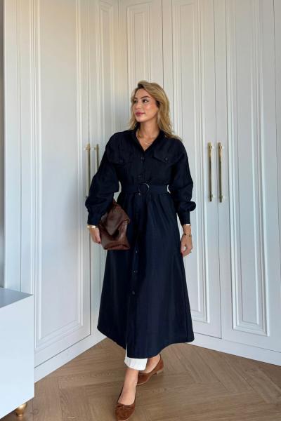 Hivda Kap Lacivert Lacivert