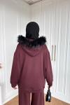 Hüda Pantolon Takım Bordo  BORDO