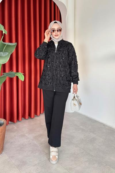 Hülya Takım Siyah Siyah