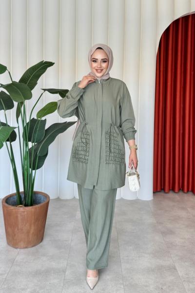 Hümeyra Takım Yeşil Yeşil