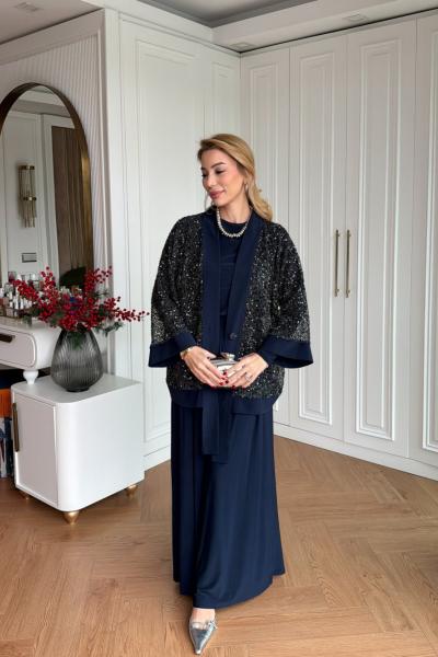 İlayda Pantolonlu Takım Lacivert LACİVERT