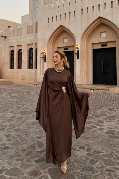 İlkgül Elbise Acı Kahve Acı Kahve