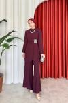 İlknur Takım Bordo Bordo