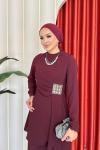 İlknur Takım Bordo Bordo