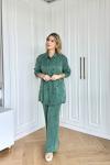Işıl Pantolonlu Takım Zümrüt Zümrüt