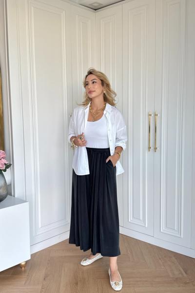 Kayra Oysho Kumsş Pantolon Siyah