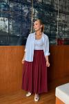 Kayra Pantolon Bordo Bordo