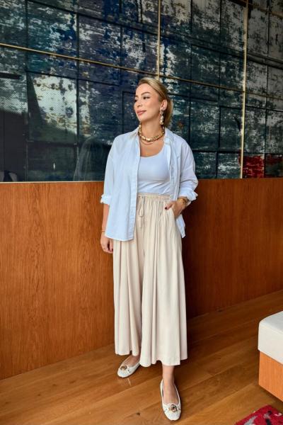 Kayra Pantolon Bej Bej