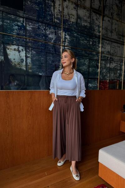 Kayra Pantolon Kahverengi Kahverengi