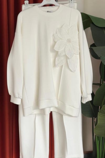 Kiraz Takım Beyaz Beyaz