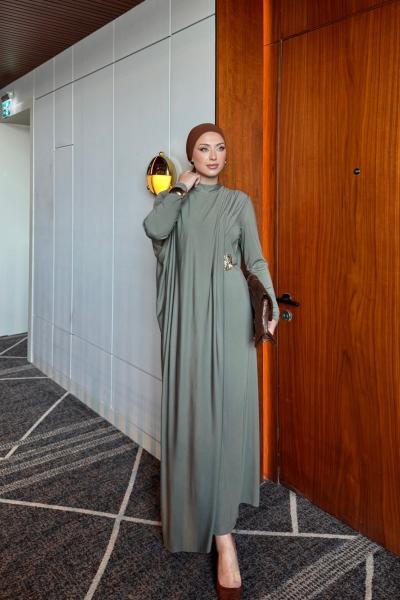 Kısmet Elbise Haki Haki