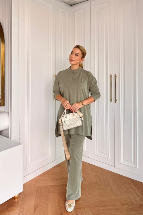 Lady Pantolon Takım Mint Yeşili Mint Yeşili