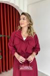 Lara Etekli Takım Bordo Bordo