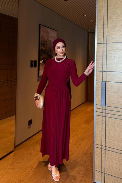 Leyal Elbise Bordo  BORDO