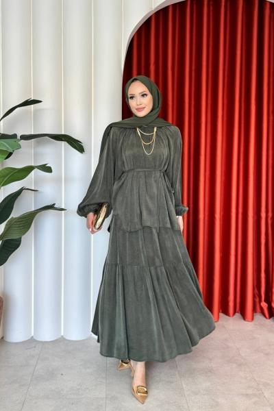 Leyla Etekli Takım Haki Haki