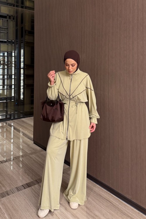 Lidya Pantolon Takım Çağla Çağla Yeşili