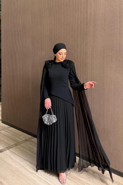 Lina Abiye Siyah Siyah