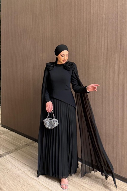 Lina Abiye Siyah Siyah