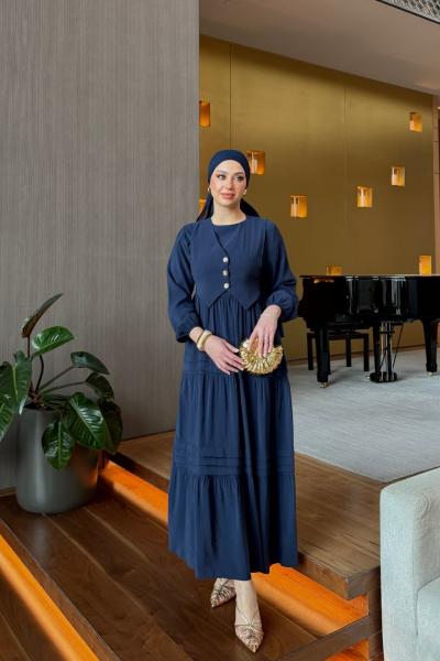 Melda Elbise Lacivert Lacivert