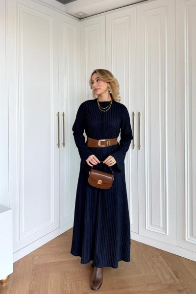 Melek Elbise Lacivert  Lacivert