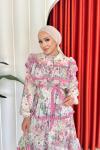 Melina Elbise Pembe  Pembe