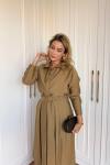Meltem Üçlü Etekli Takım Camel Camel