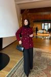 Mercan Ceket Bordo  Bordo