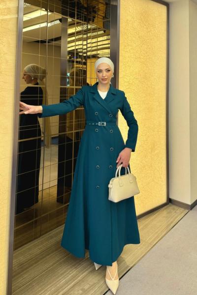 Meryem Elbise Petrol Yeşili Petrol Yeşili