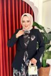 Müberra Elbise Takım Siyah Siyah