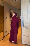 Nagehan Pantolon Takım Bordo Bordo